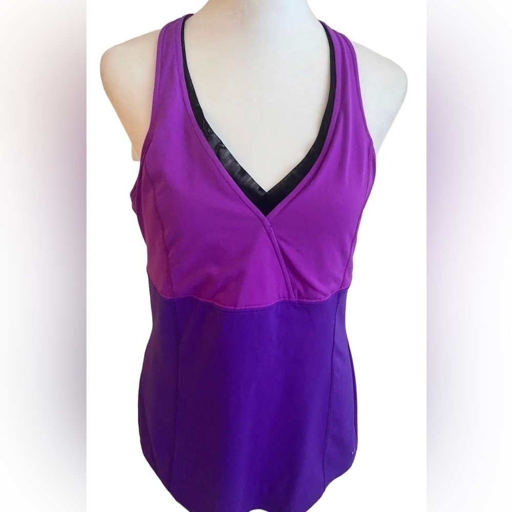 Victoria’s Secret Purple and Black Workout Tank Size L